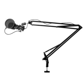 BRAZO PARA MICROFONO GAME FACTOR MAG500 AJUSTABLE XL NEGRO