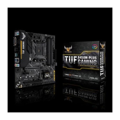 TARJETA MADRE ASUS TUF B450M-PLUS GAMING 4DDR4 mATX SOCKET AM4 CAJA