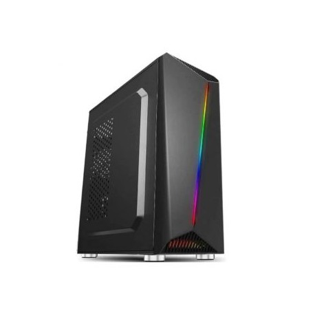 GABINETE GAMER ACTECK HERCIUS X700 ATX RGB FUENTE 500W NEGRO AC-929554