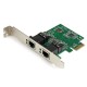 STARTECH ADAPTADOR TARJETA DE RED NIC PCI-E 2PTOS RJ45 ST1000SPEXD4