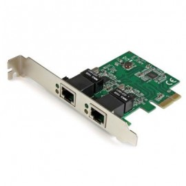 STARTECH ADAPTADOR TARJETA DE RED NIC PCI-E 2PTOS RJ45 ST1000SPEXD4
