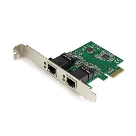 STARTECH ADAPTADOR TARJETA DE RED NIC PCI-E 2PTOS RJ45 ST1000SPEXD4