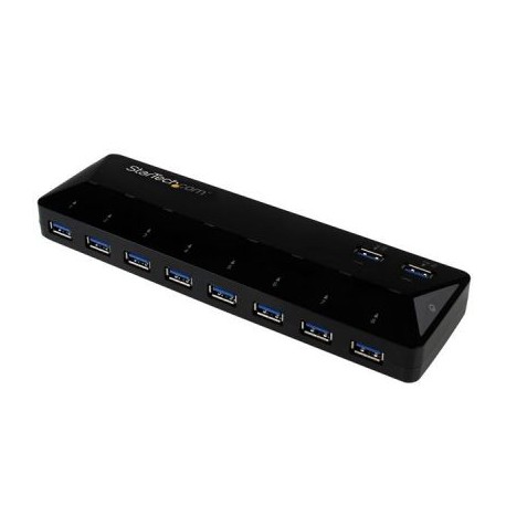 STARTECH HUB USB 3.0 DE 10 PUERTOS USB 3.0 NEGRO PARA PC ST103008U2C