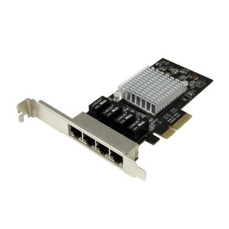 STARTECH TARJETA RED PCI-E 4PTOS RJ45 INTEL i350 GIGABIT ST4000SPEXI
