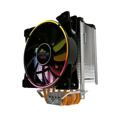 DISIPADOR RGB YEYIAN PARA CPU 5 TUBERIAS DE COBRE INT/AMD STORM 1200
