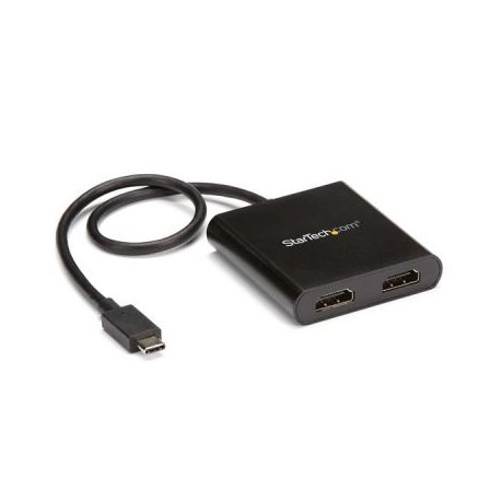 STARTECH SPLITTER MST USB-C A HDMI 2 PUERTOS 3840x2160 MSTCDP122HD
