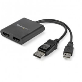 STARTECH SPLITTER DP A 2 PUERTOS HUB MST 3840x2160 USB MSTDP122DP