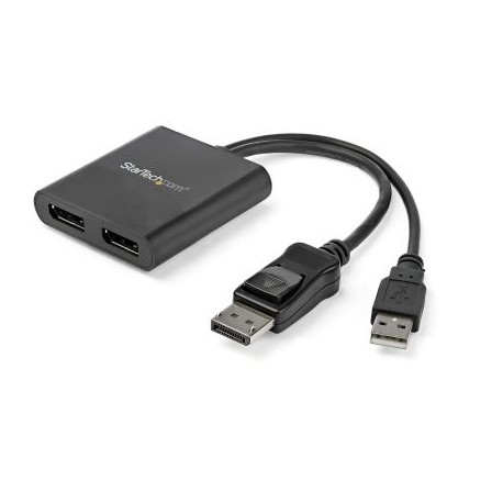 STARTECH SPLITTER DP A 2 PUERTOS HUB MST 3840x2160 USB MSTDP122DP