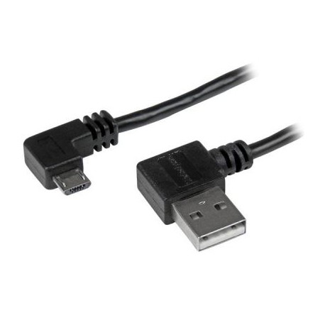 STARTECH CABLE 1m MICROUSB ACODADO DERECHA MACHO-MACHO USB2AUB2RA1M