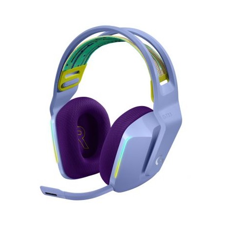 AUDIFONOS LOGITECH G733 LIGHTSPEED WIRELESS RGB GAMING LILA 981-000889