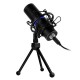 MICROFONO GAME FACTOR MCG700 USD LED VOLUMEN AJUSTABLE STAND ANTI POP