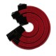 CABLE TEJIDO PARA FUENTE DE PODER KABEL YEYIAN, 300mm ROJO (KS1000R)