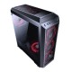 GABINETE GAMER YEYIAN BLADE 2101 ATX SIN FUENTE NEGRO 1VENT LED ROJO