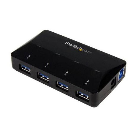 STARTECH HUB USB 3.0 DE 4 PTOS DE CARGA Y SINCRO ST53004U1C