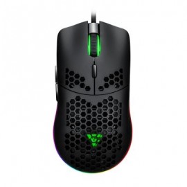 MOUSE GAMER GAME FACTOR MOG601 CLICK LÁSER 16000 DPI RGB NEGRO