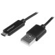 STARTECH CABLE MICRO USB 1m CON LED INDICADOR USB A - USB C USBAUBL1M