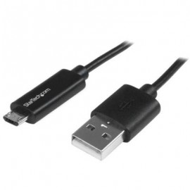 STARTECH CABLE MICRO USB 1m CON LED INDICADOR USB A - USB C USBAUBL1M