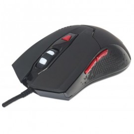 MOUSE GAMING NEGRO DPI AJUSTABLES LUZ LED MANHATTAN 176071