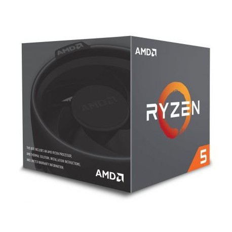 PROCESADOR AMD RYZEN 5 2600 6CORE WRAITH STEALTH COOLER 3.9GHz 65W AM4