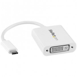 STARTECH ADAPTADOR GRAFICO USB-C A DVI USB 3.1 COLOR BLANCO CDP2DVIW