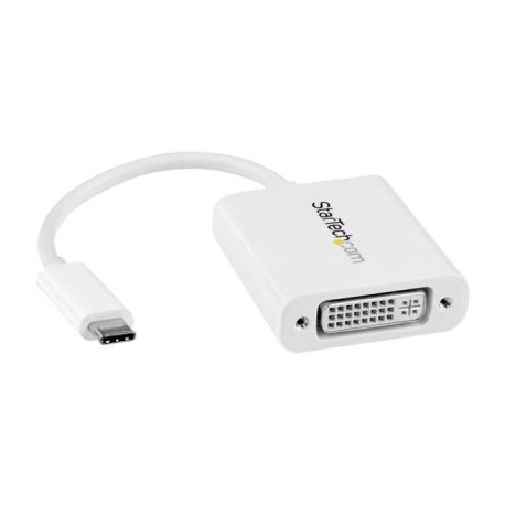 STARTECH ADAPTADOR GRAFICO USB-C A DVI USB 3.1 COLOR BLANCO CDP2DVIW
