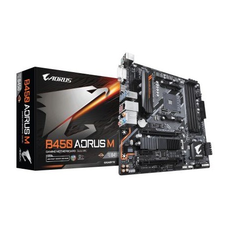 TARJETA MADRE GIGABYTE B450 AORUS M DDR4 SOCKET AM4 MICRO ATX