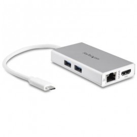 STARTECH ADAPTADOR USB-C USB3.0 4K-HDMI RED RJ45 LAN DKT30CHPDW