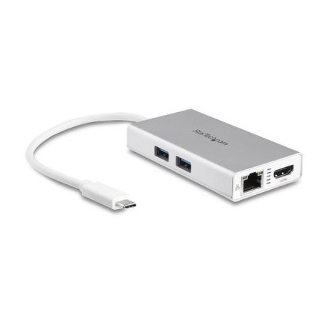 STARTECH ADAPTADOR USB-C USB3.0 4K-HDMI RED RJ45 LAN DKT30CHPDW
