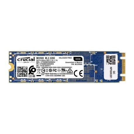 SSD M.2 CRUCIAL 500GB (CT500MX500SSD4) MX500 2280 3D NAND SATA