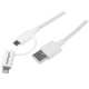 STARTECH CABLE MICRO USB LIGHTNING APPLE 1M USB B- MICROUSB LTUB1MWH