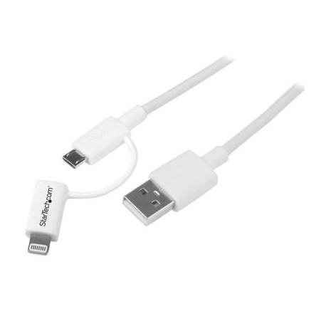 STARTECH CABLE MICRO USB LIGHTNING APPLE 1M USB B- MICROUSB LTUB1MWH