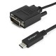 CABLE ADAPTADOR STARTECH USB-C A DVI-D 2 MTS COLOR NEGRO