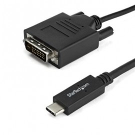 CABLE ADAPTADOR STARTECH USB-C A DVI-D 2 MTS COLOR NEGRO