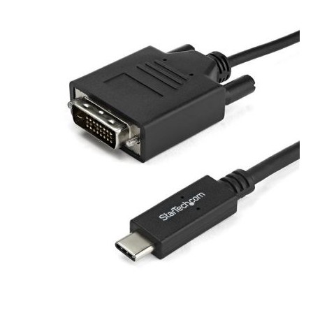 CABLE ADAPTADOR STARTECH USB-C A DVI-D 2 MTS COLOR NEGRO