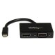 STARTECH ADAPTADOR MINI DP. AUDIO VIDEO A HDMI VGA NEGRO MDP2HDVGA