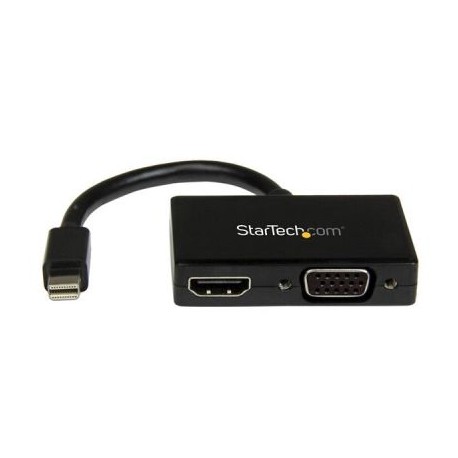 STARTECH ADAPTADOR MINI DP. AUDIO VIDEO A HDMI VGA NEGRO MDP2HDVGA