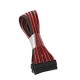 CABLE CABLEMOD MODFLEX ATX 24-PIN EXTENSION 30CM BLACK RED