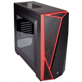 GABINETE GAMER CORSAIR SPEC-04 NEGRO/ROJO SIN FUENTE CC-9011107-WW ATX