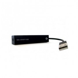 HUB USB BROBOTIX USB 2.0, COLOR NEGRO, DE 4 PUERTOS