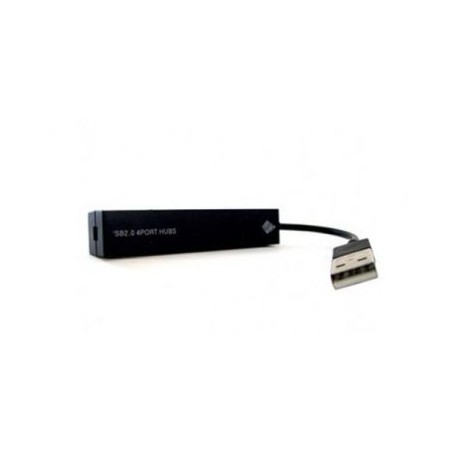 HUB USB BROBOTIX USB 2.0, COLOR NEGRO, DE 4 PUERTOS