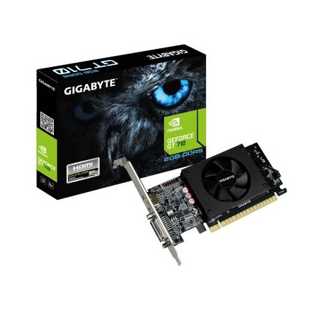 TARJETA DE VIDEO GIGABYTE NVIDIA GEFORCE GT 710 2GB GV-N710D5-2GL
