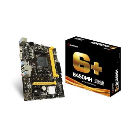 TARJETA MADRE BIOSTAR B450MH AM4 MICRO ATX