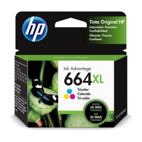 CARTUCHO HP 664XL TRICOLOR PARA 1115 / 2135 (F6V30AL)