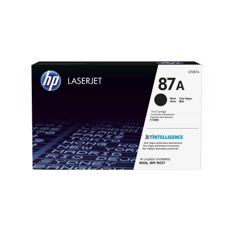 Cartucho de tóner original LaserJet HP 87A negro (CF287A)