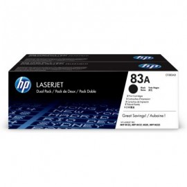 TONER HP 83A NEGRO DUAL PACK 2X 1500 PAGS P/M125,M127 CF283AD