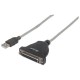 CONVERTIDOR MANHATTAN USB A PARALELO DB25 336581