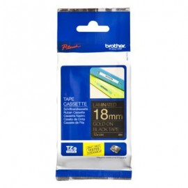 CINTA LAMINADA BROTHER TZE344 ORO/NEGRO