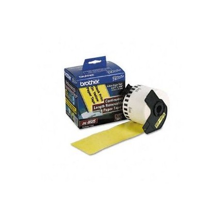 ETIQUETAS BROTHER DK4605 AMARILLO/BLANCO