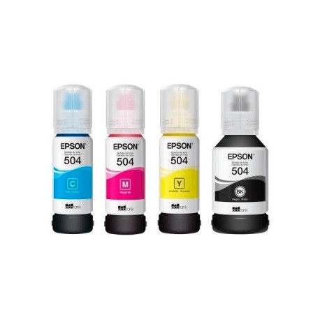 KIT BOTELLAS DE TINTA EPSON T504 4 COLORES KCMY