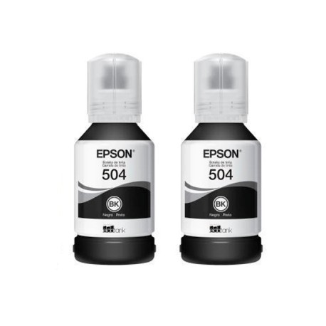 KIT BOTELLAS DE TINTA EPSON T504 2 NEGRO